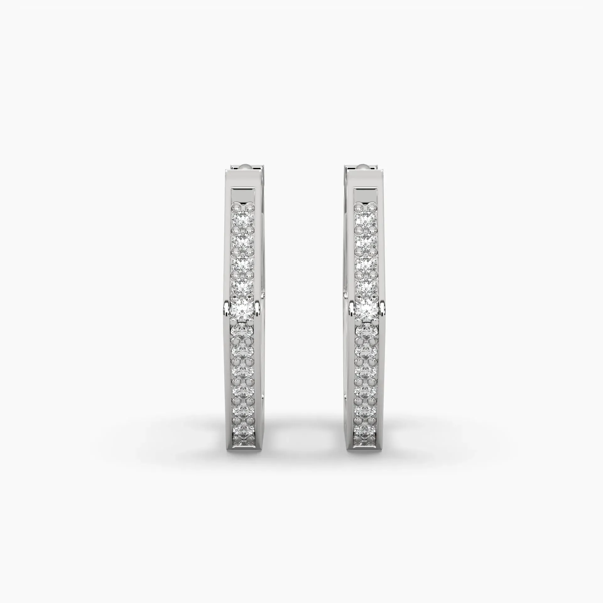 0.15ctw Round Lab Grown Diamond Huggie Hoop Earrings | 14k Gold