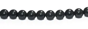 12mm Black Obsidian Round with 2.5mm Hole (aprox16)