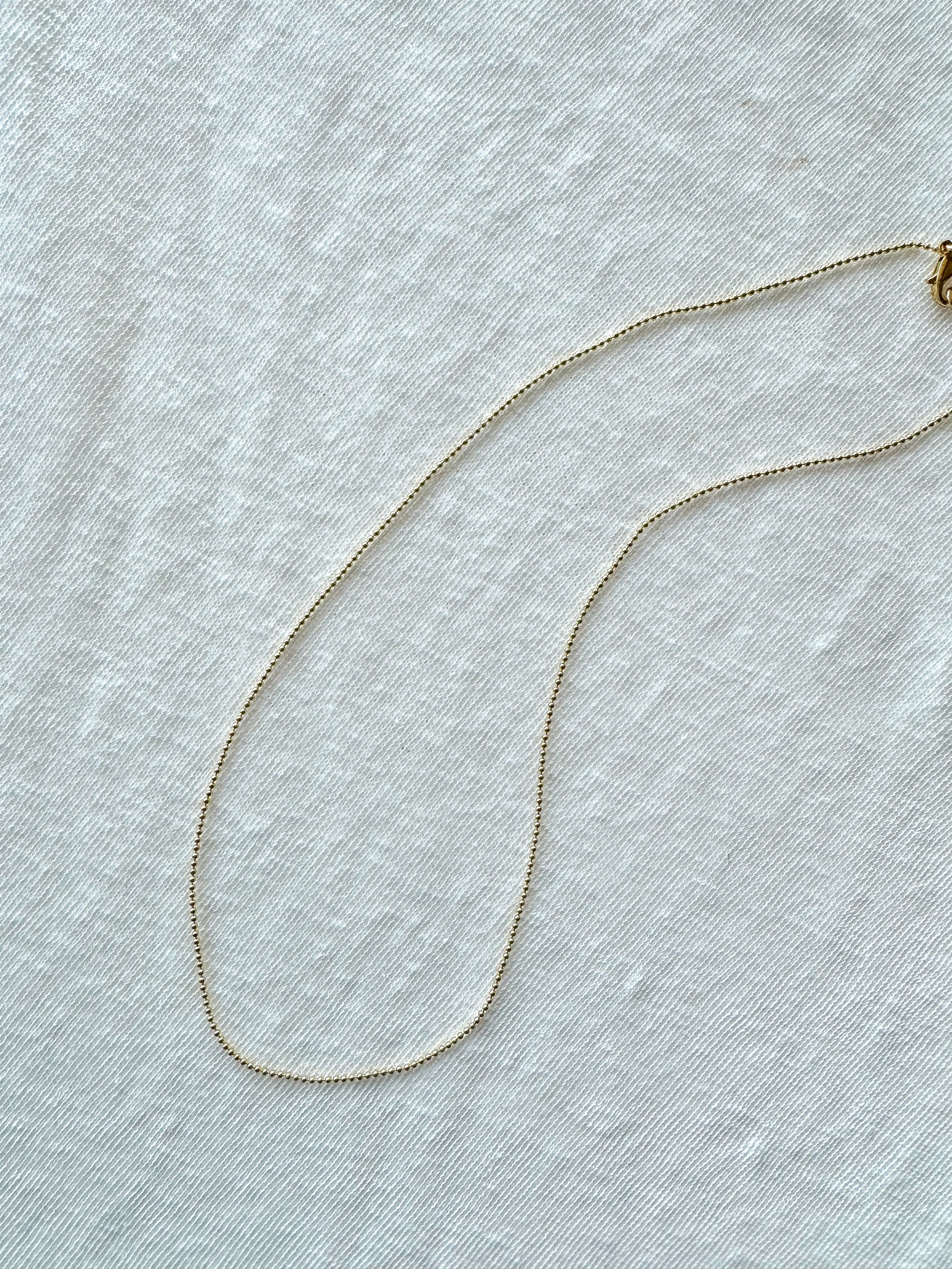 16" Teeny Gold Dipped Necklace