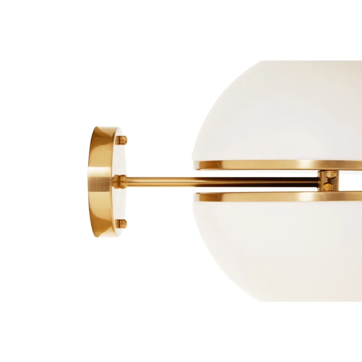 Abira Brushed Brass Ball Wall Light