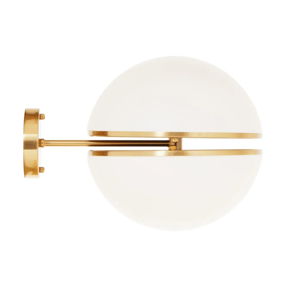 Abira Brushed Brass Ball Wall Light