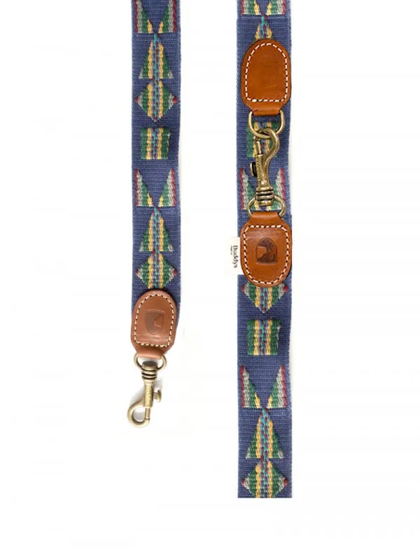 Adjustable Dog Lead: Etna Blue