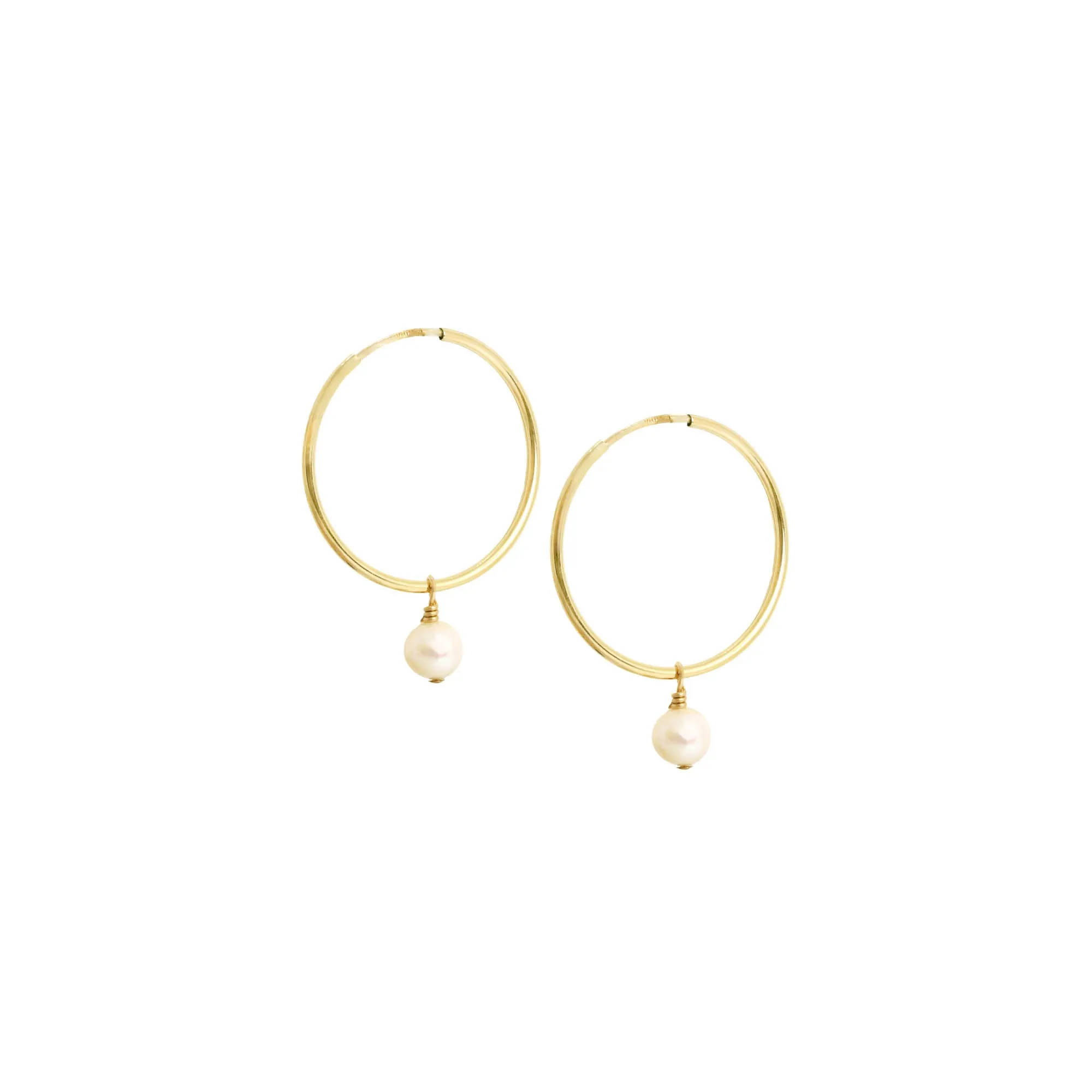 Akoya Pearl Hoops