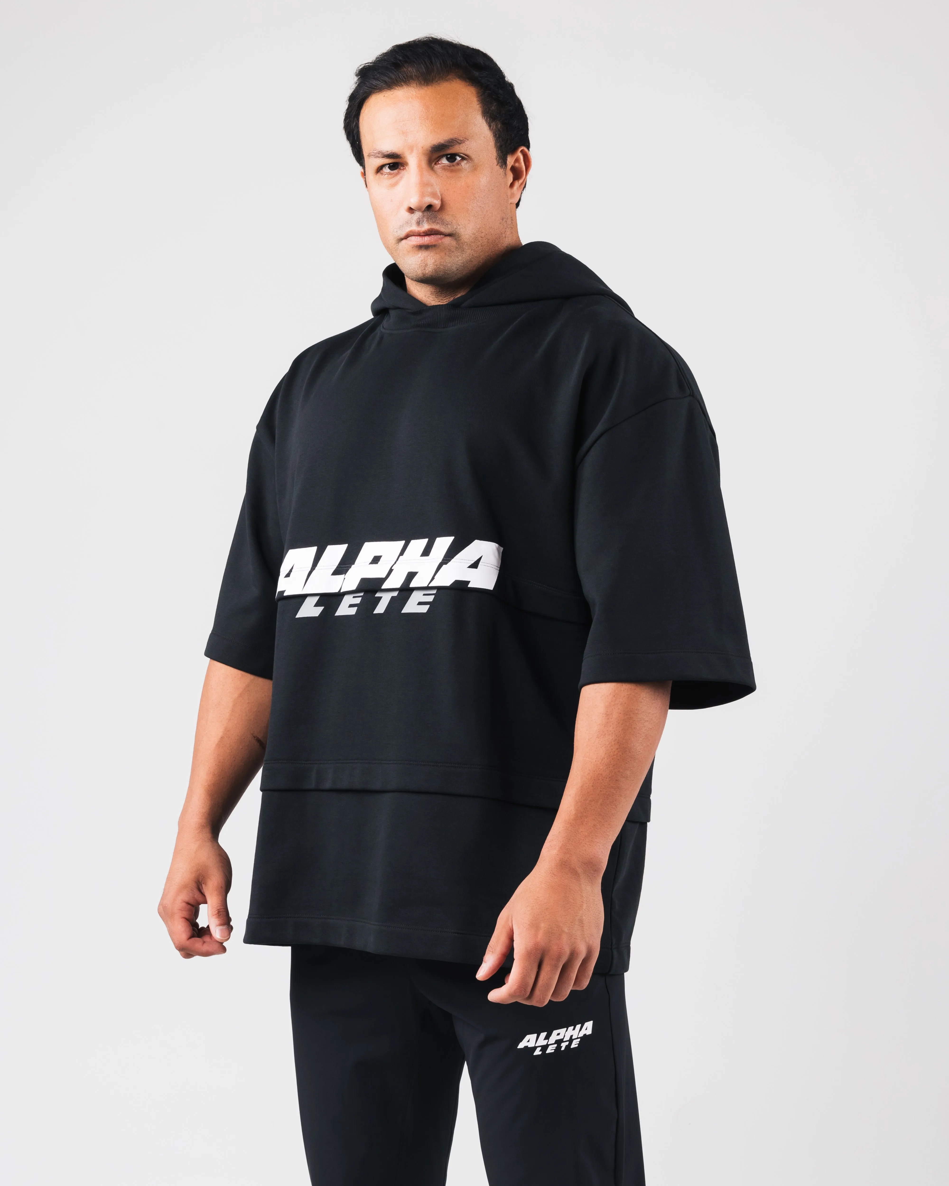 Alpha Layered Hoodie - Black