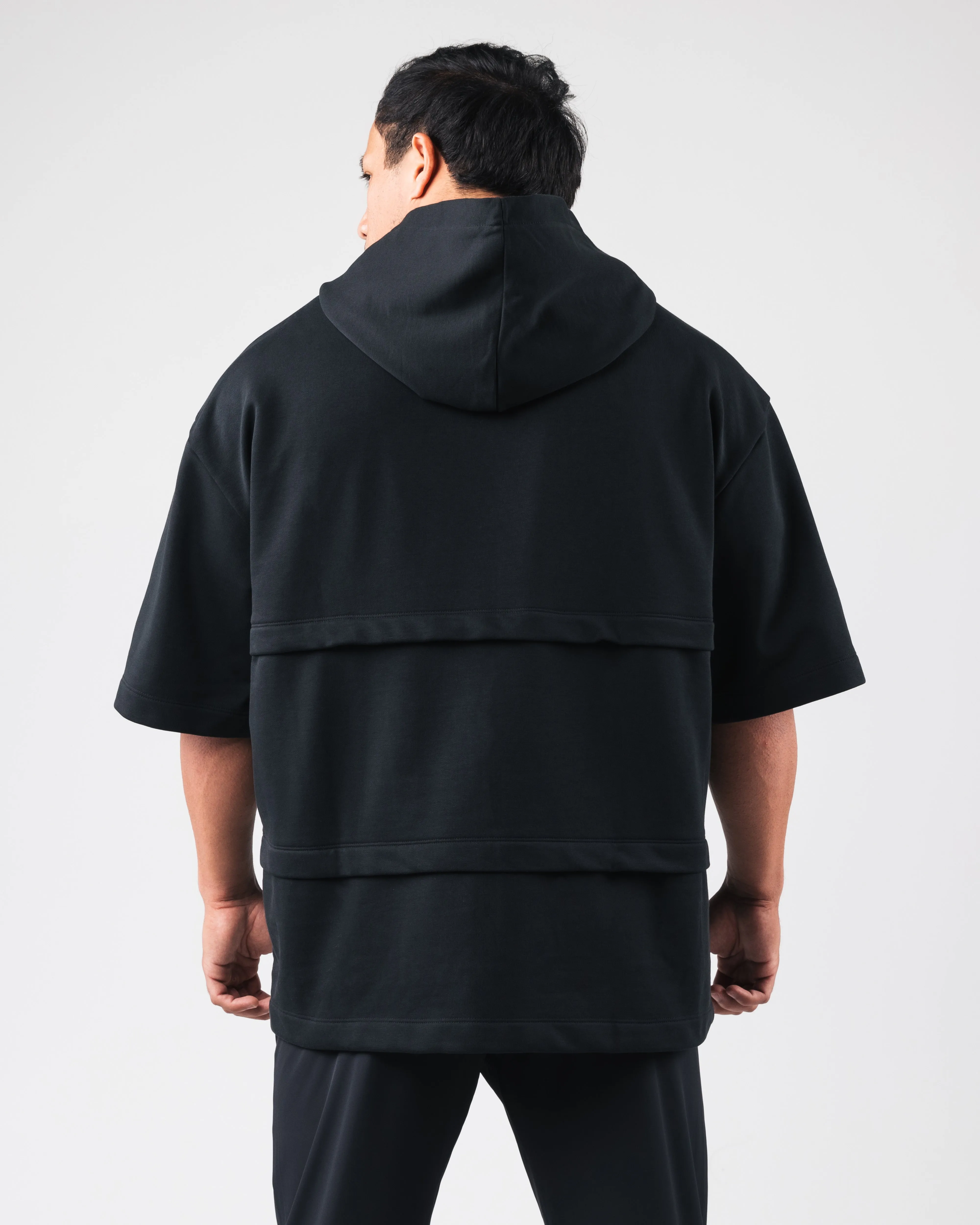 Alpha Layered Hoodie - Black