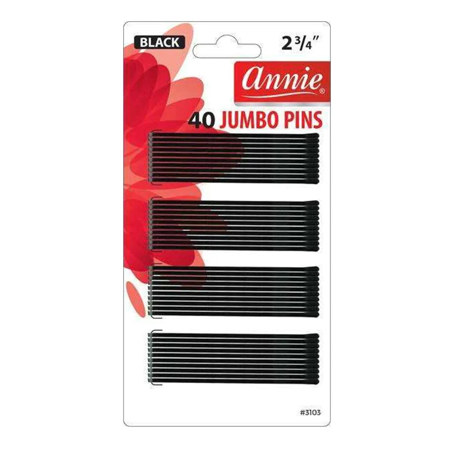 Annie Bobby Pins Black