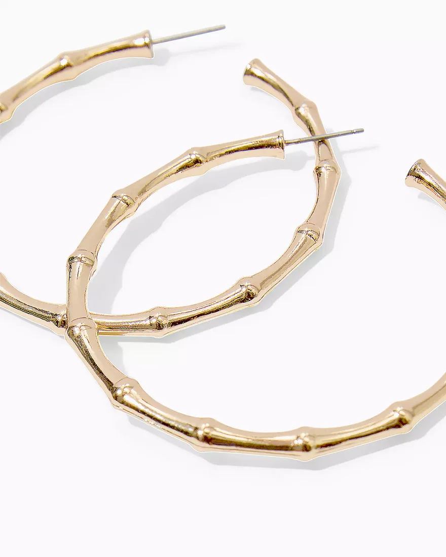 Bamboo Forest Hoop Earrings