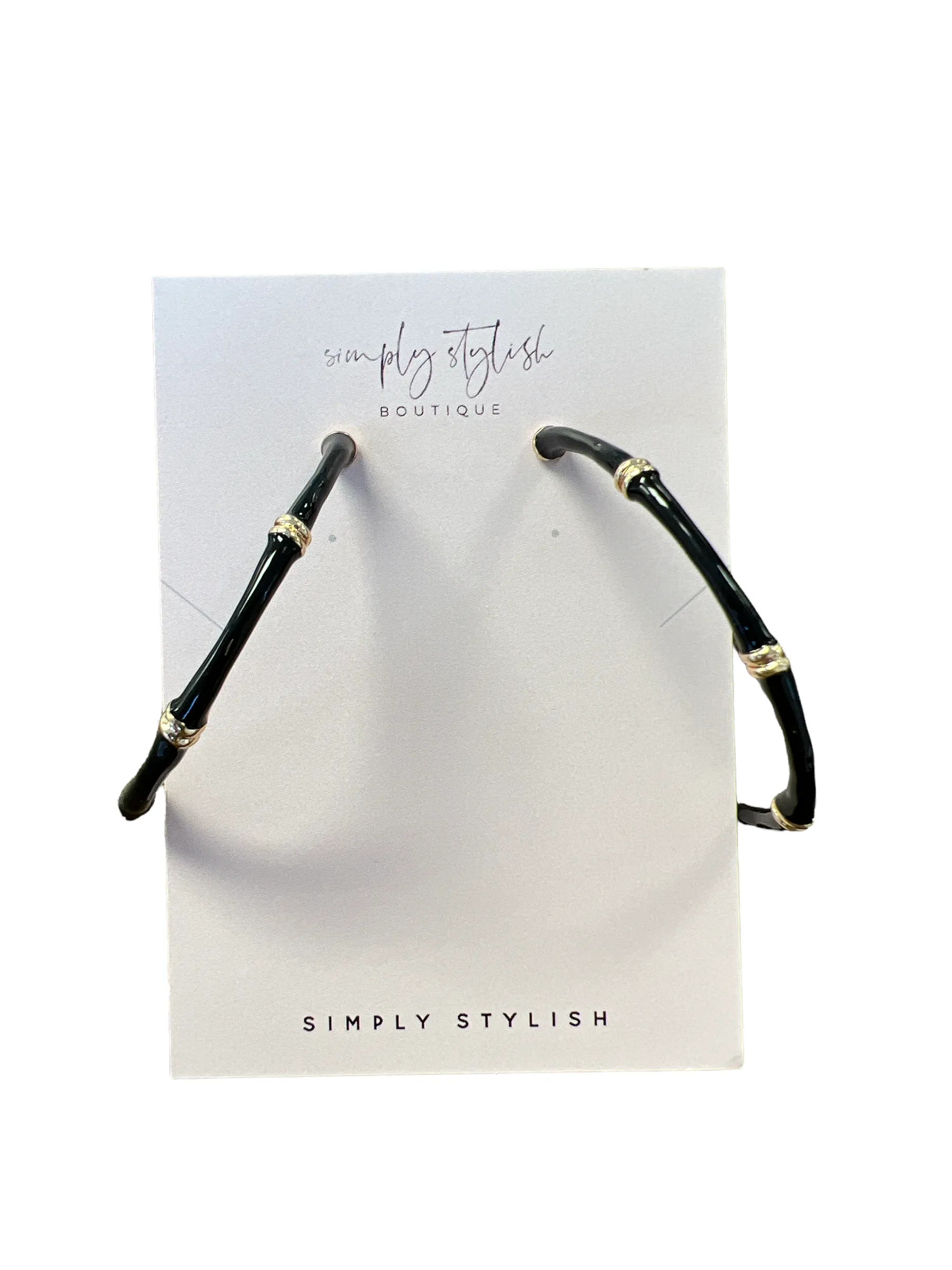 Bamboo Hoops - Black