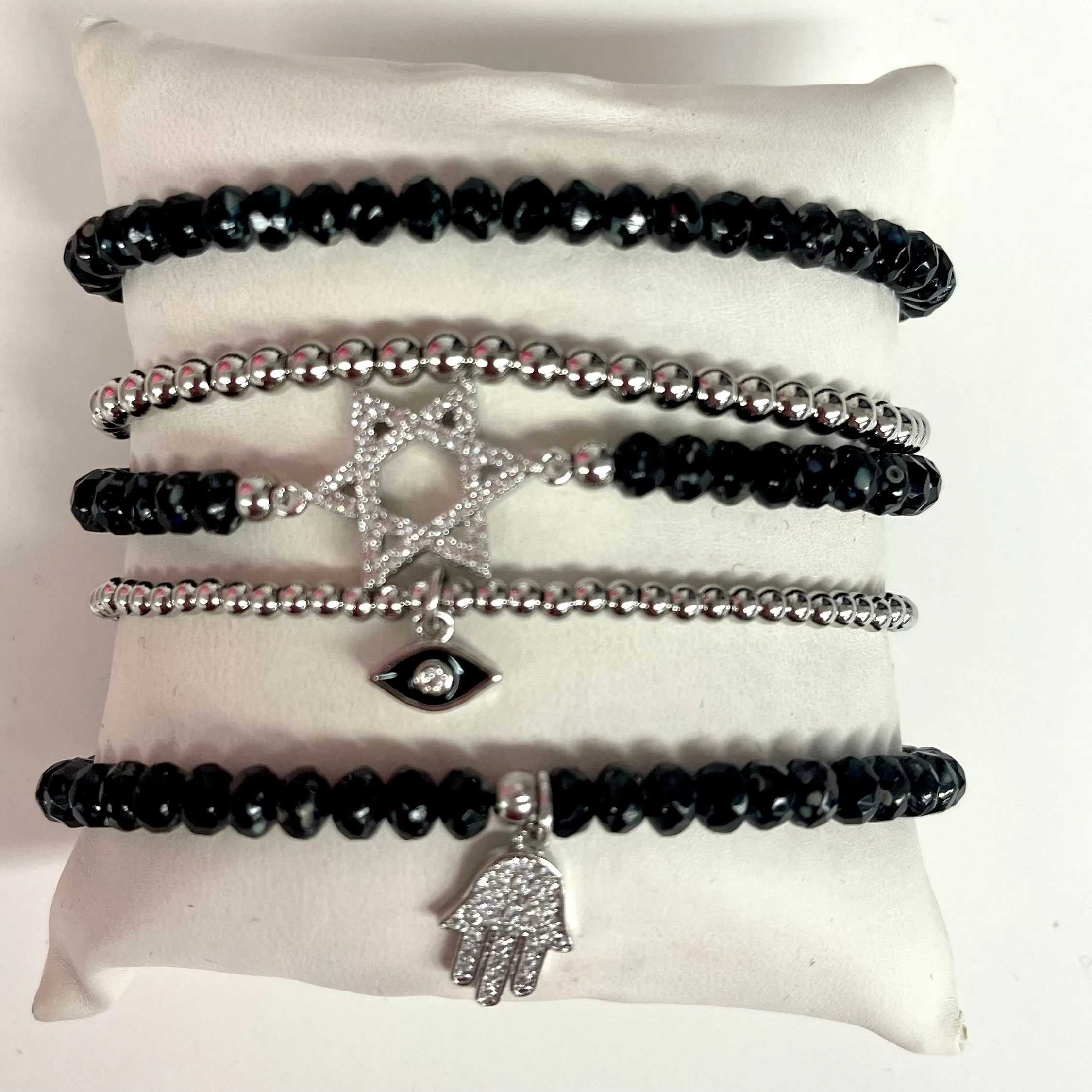 Beaded Religious Stack Of Bracelets (sold separately)