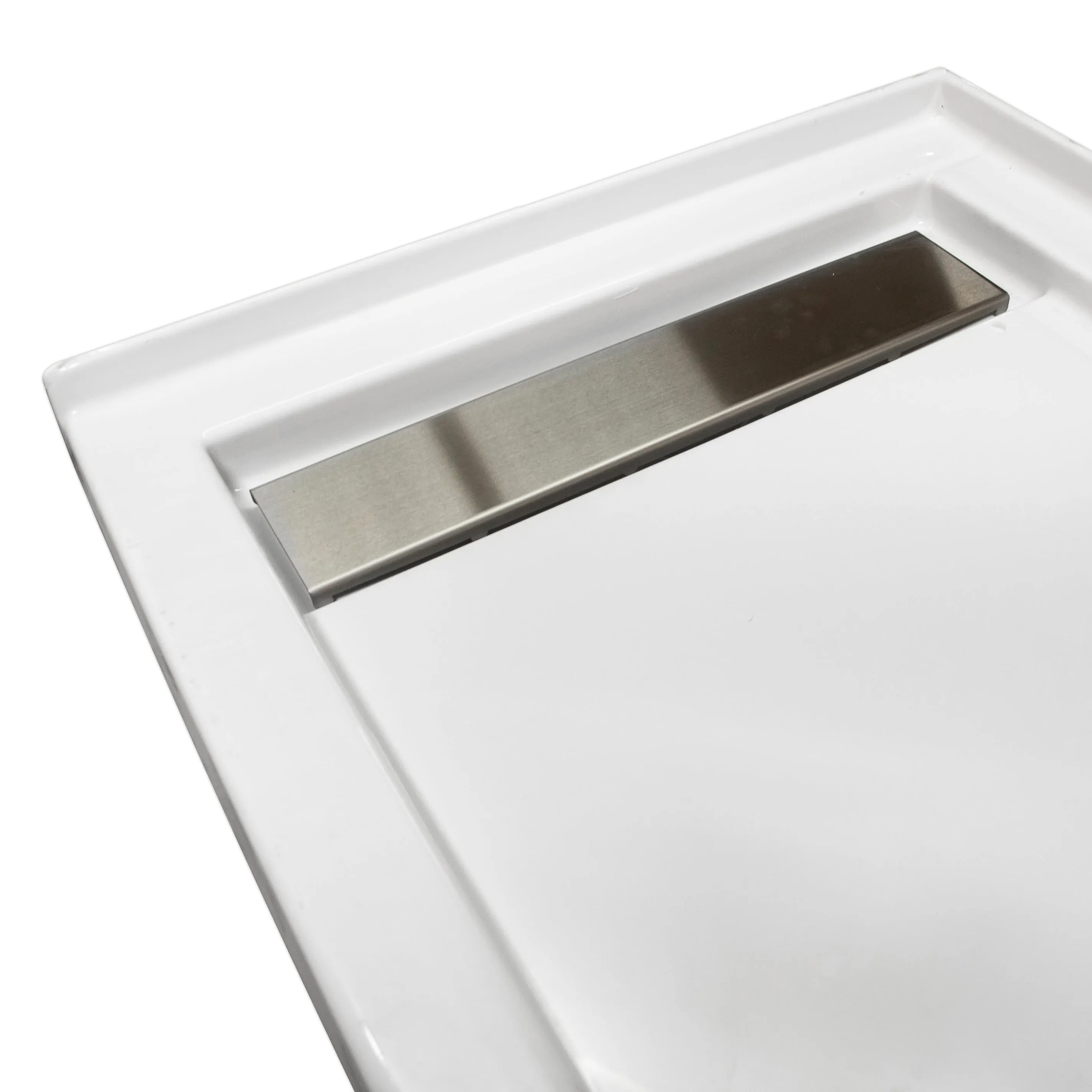 Brushed Stainless Steel Linear Drain Covers