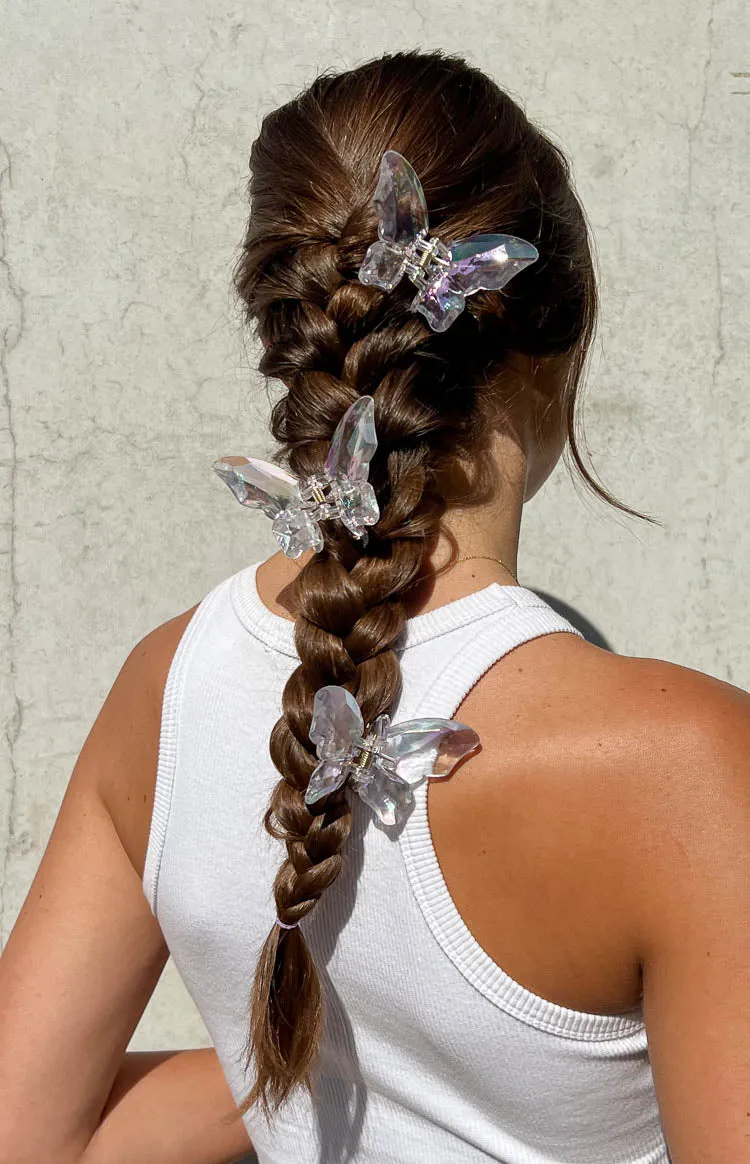 Butterfly Iridescent Claw Clip