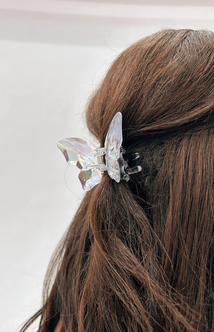 Butterfly Iridescent Claw Clip