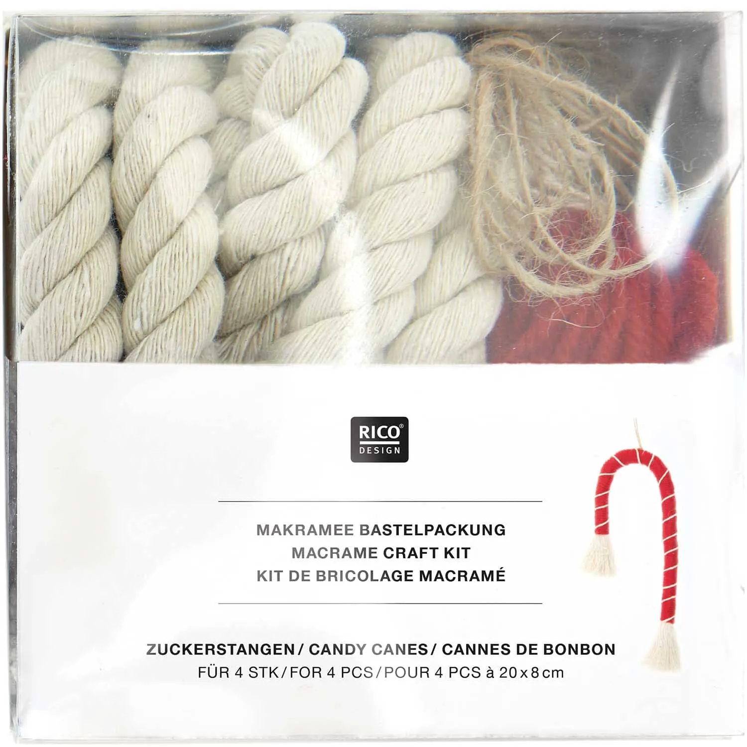 Candy Canes Macramé Kit