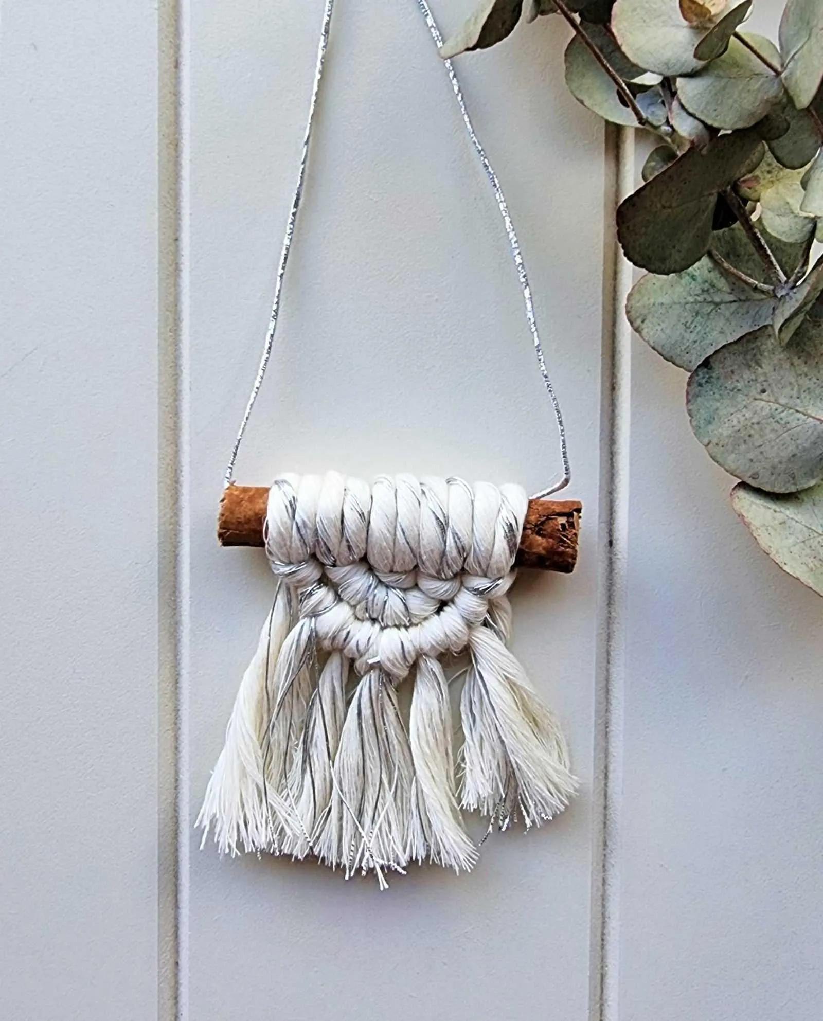 Christmas Cinnamon Stick | Macrame Ornaments