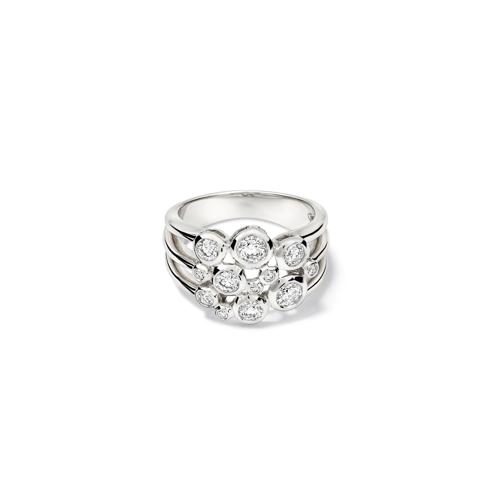 Cirkel Ring 18ct White Gold - Diamond