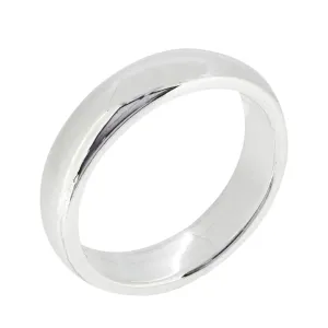 Classic 5mm Solid Plain Silver Ring for Women and Men - Personalise