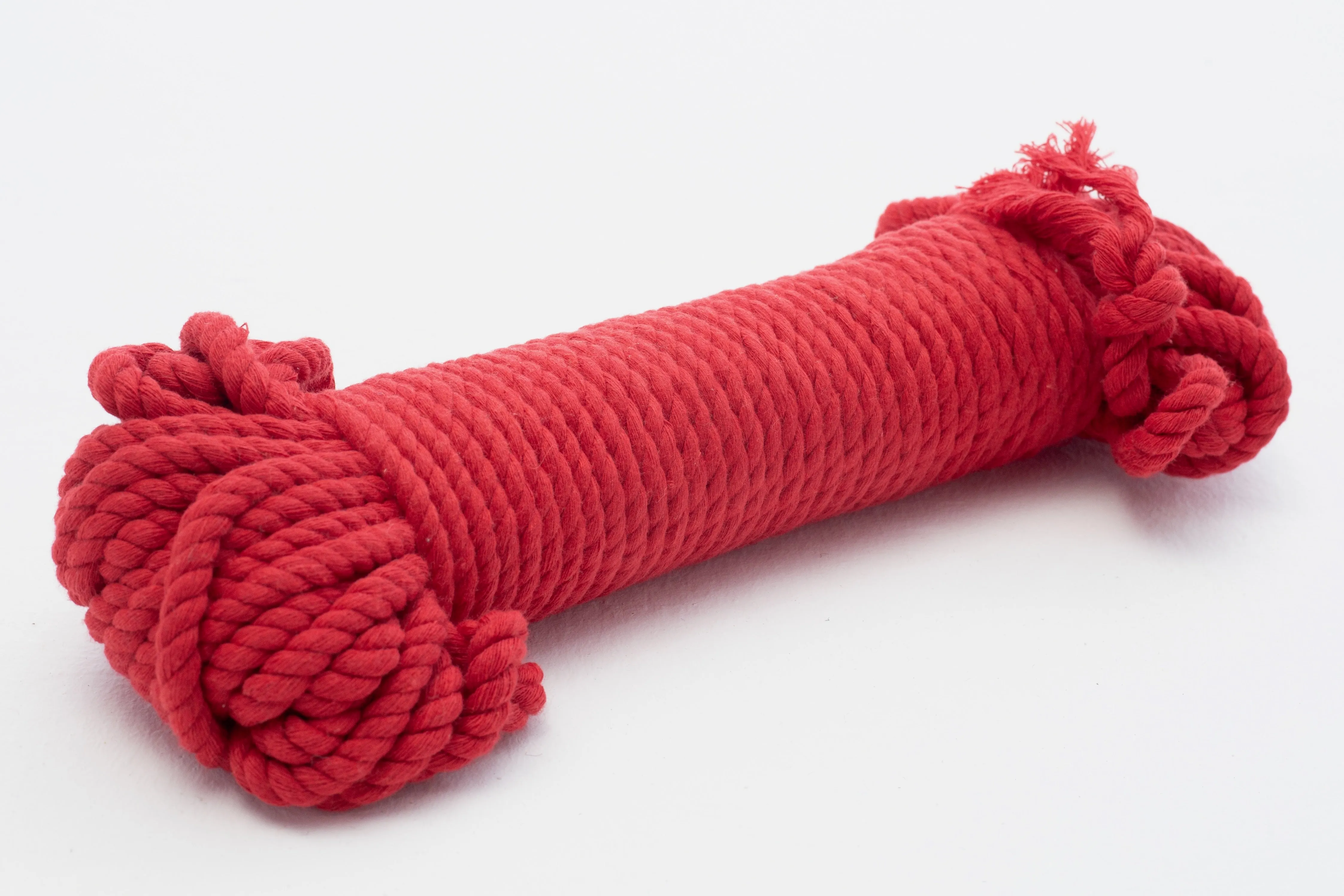 Cotton Rope - 3 Ply - 5 mm - Red ♻️