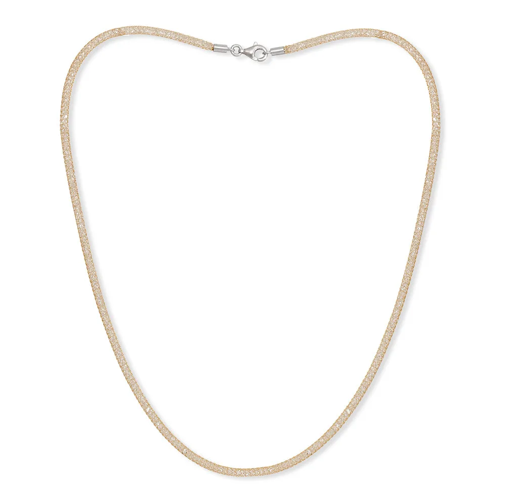 Credo gold mesh collar necklace