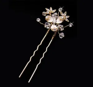 Crystal Floral Bridal Hair Pin