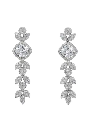 Devonshire Drop Earrings Silver