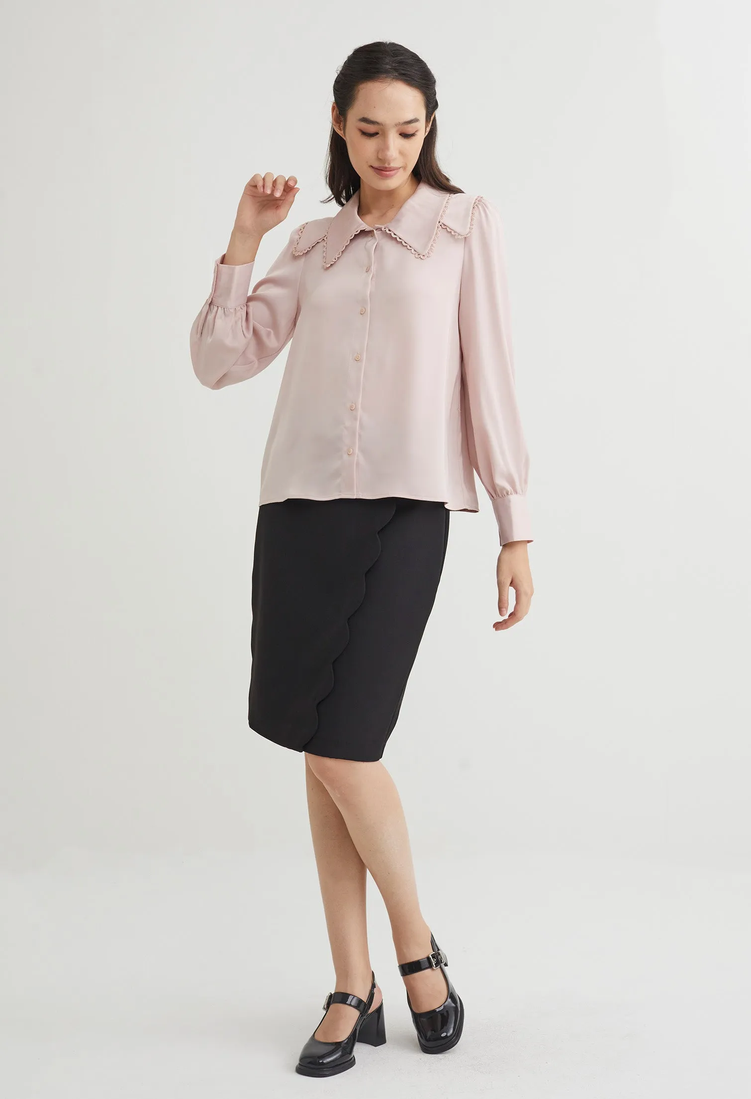 Double Layered Collar Blouse