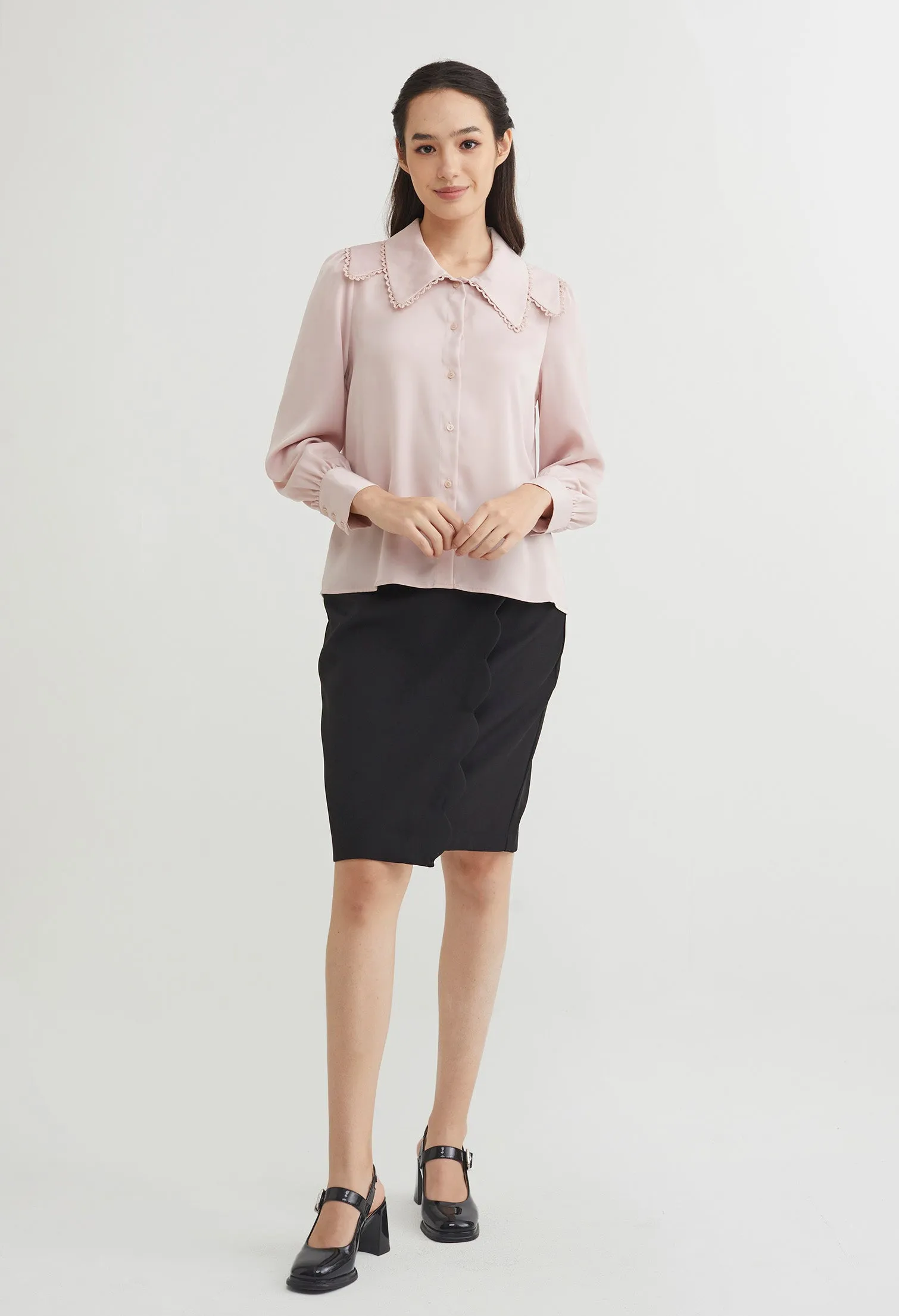 Double Layered Collar Blouse