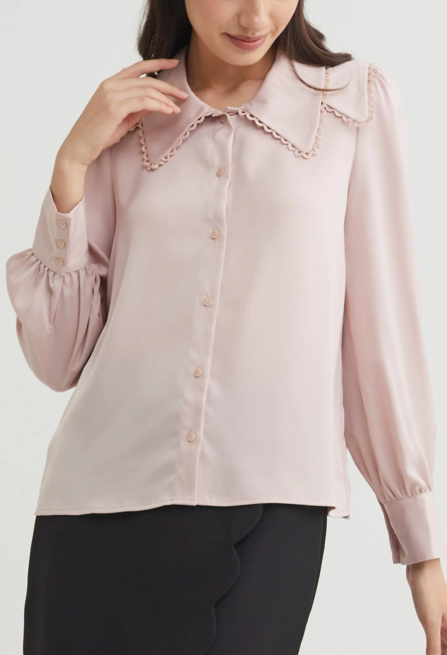 Double Layered Collar Blouse