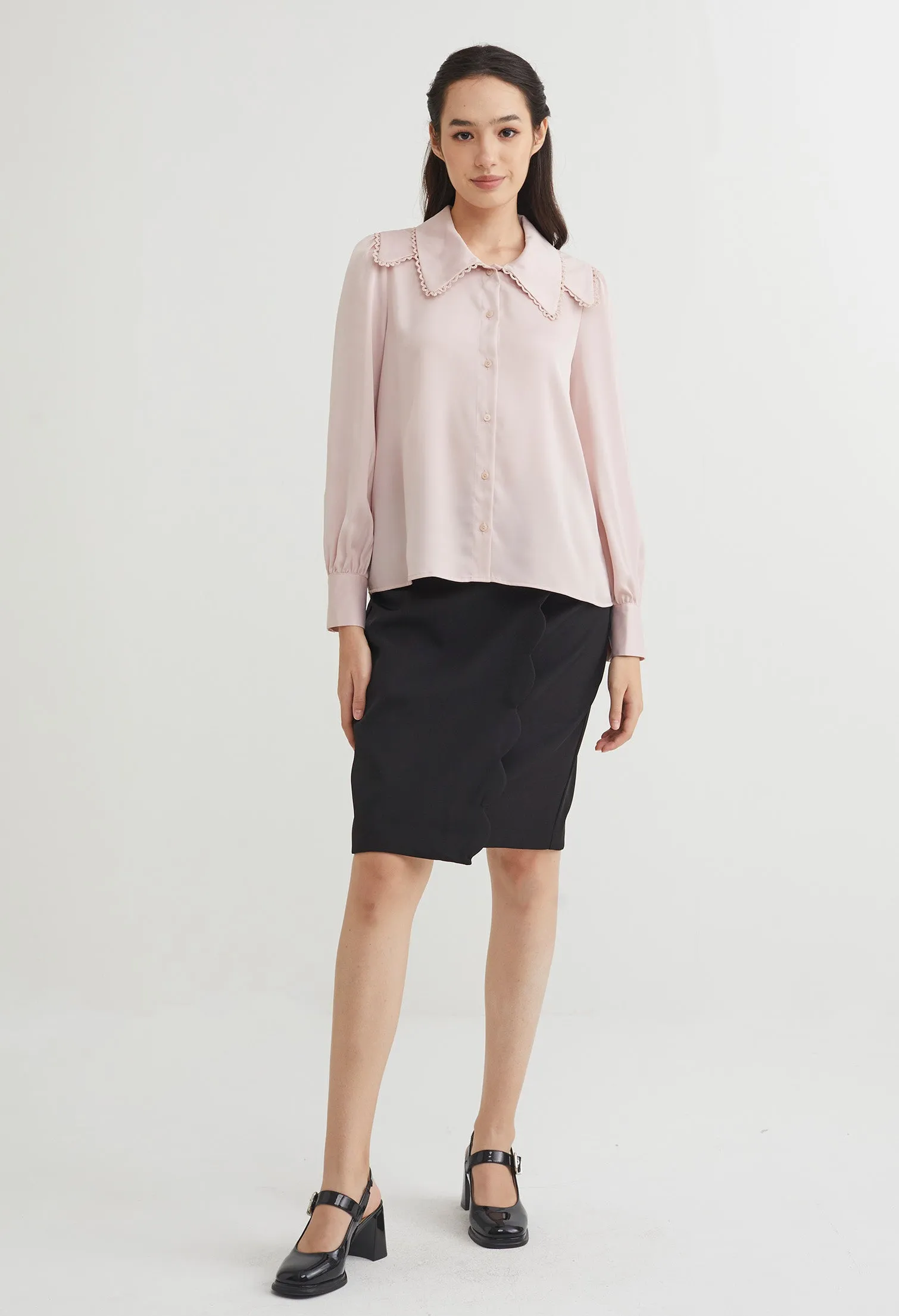 Double Layered Collar Blouse