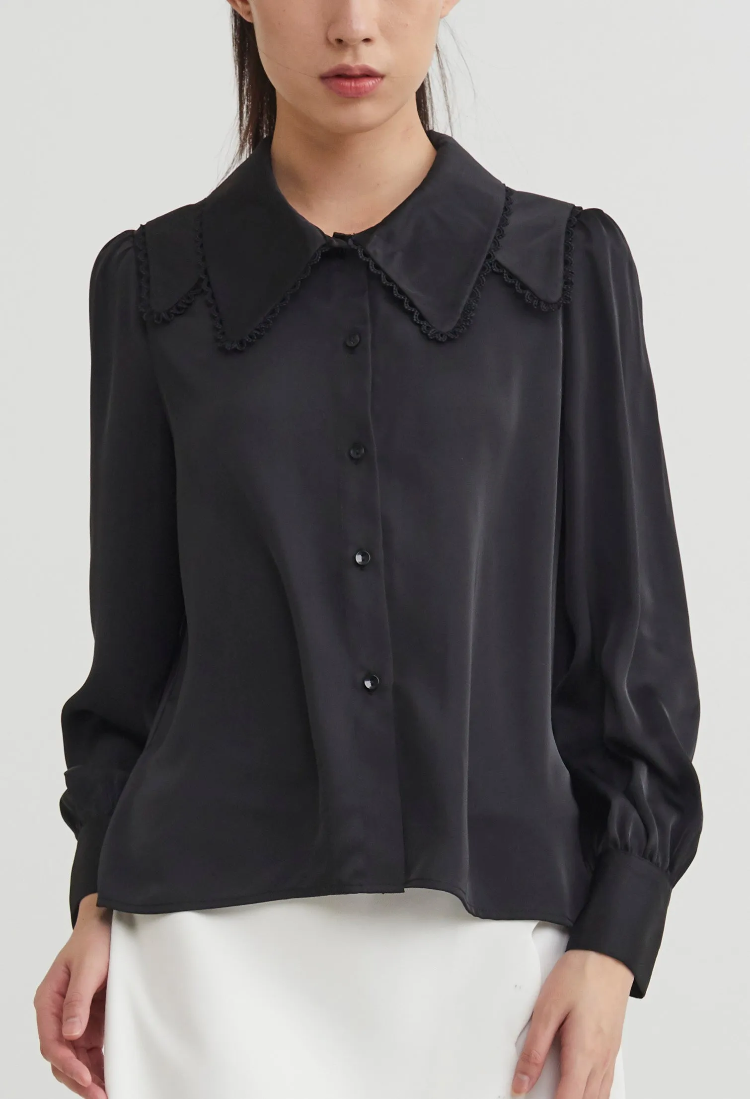 Double Layered Collar Blouse