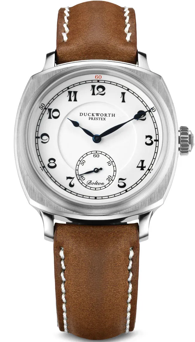 DP Watch Bolton Small Seconds White Brown Leather