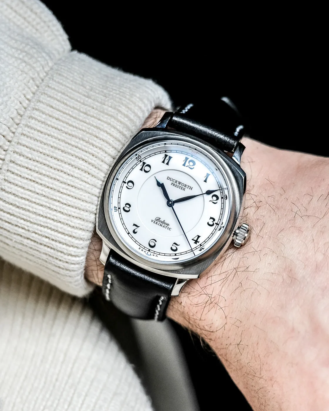 DP Watch Bolton VeriMTic White Black Leather