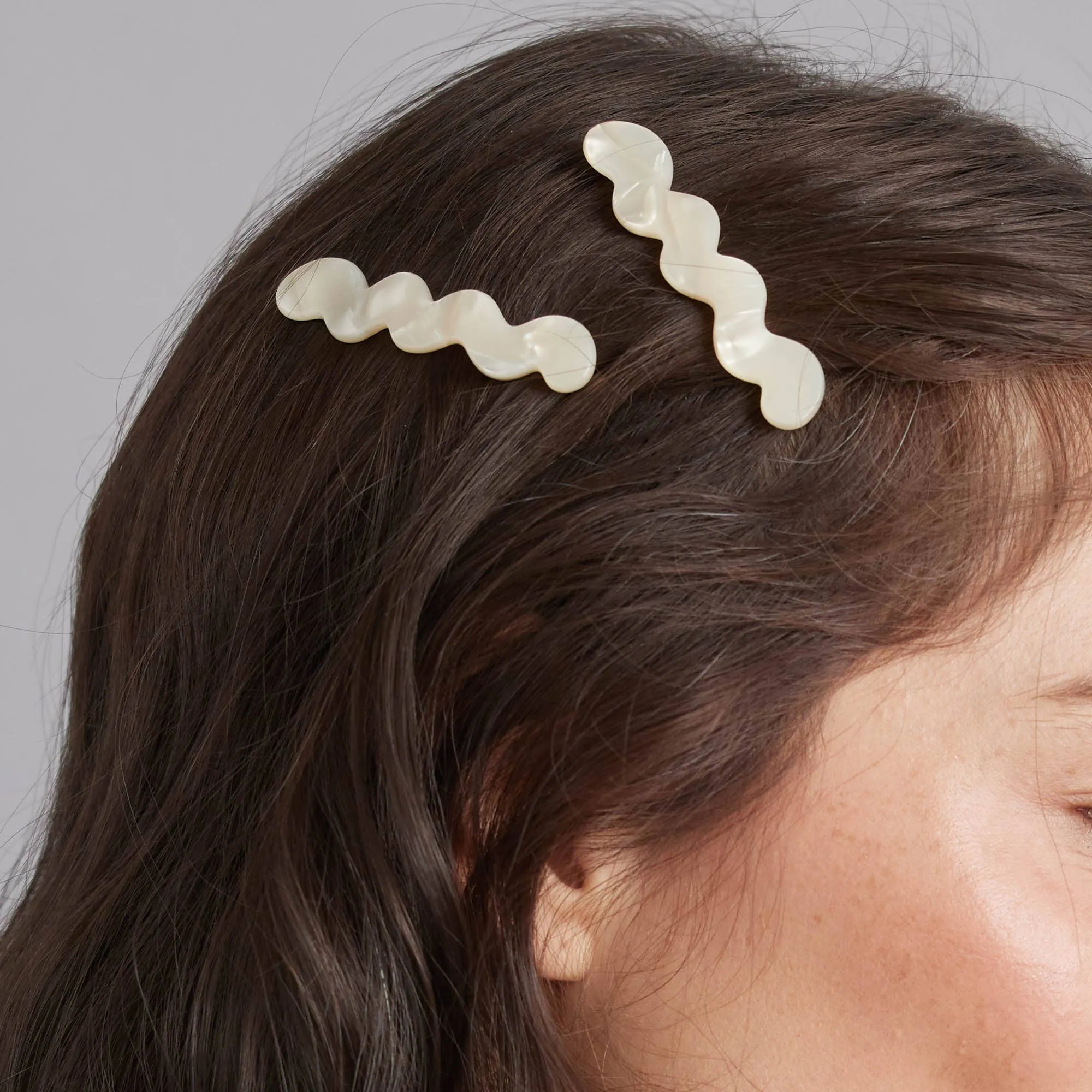 Eco Cloud Wave Slide Hair Pin Set