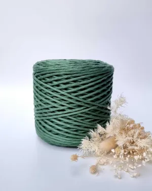 Emerald Green Macrame Cord - 3MM  Single Strand Luxe Cotton String 1KG