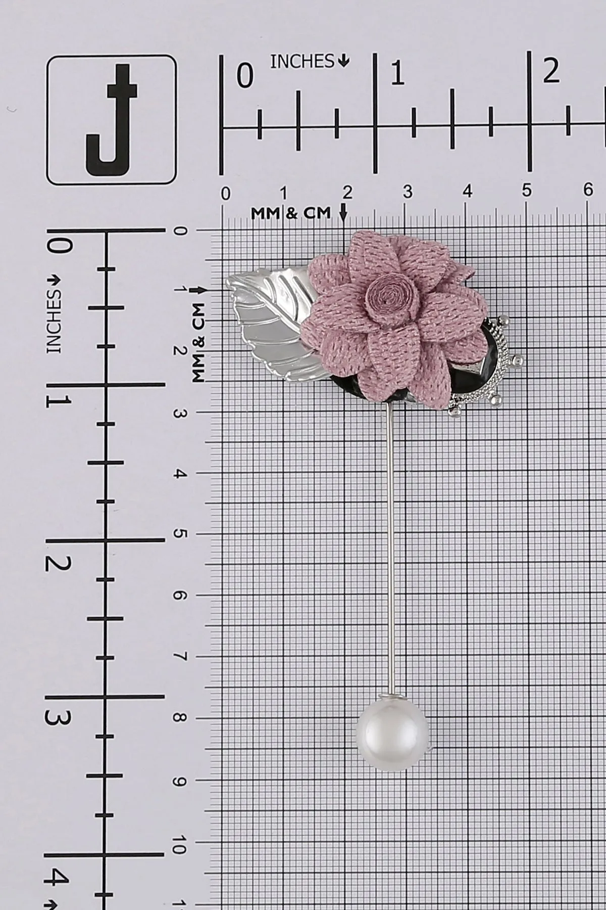 Fabric Flower Cluster Design Decorative Lapel Pin