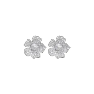 Fancy Botanique Silver Earrings