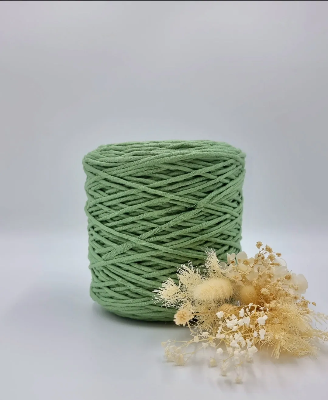 Fern Green - 3MM Single Strand Luxe Cotton String 1KG