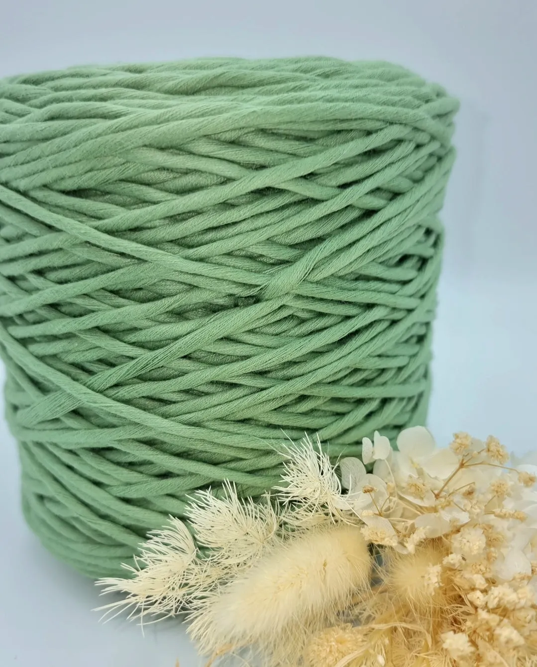 Fern Green - 3MM Single Strand Luxe Cotton String 1KG