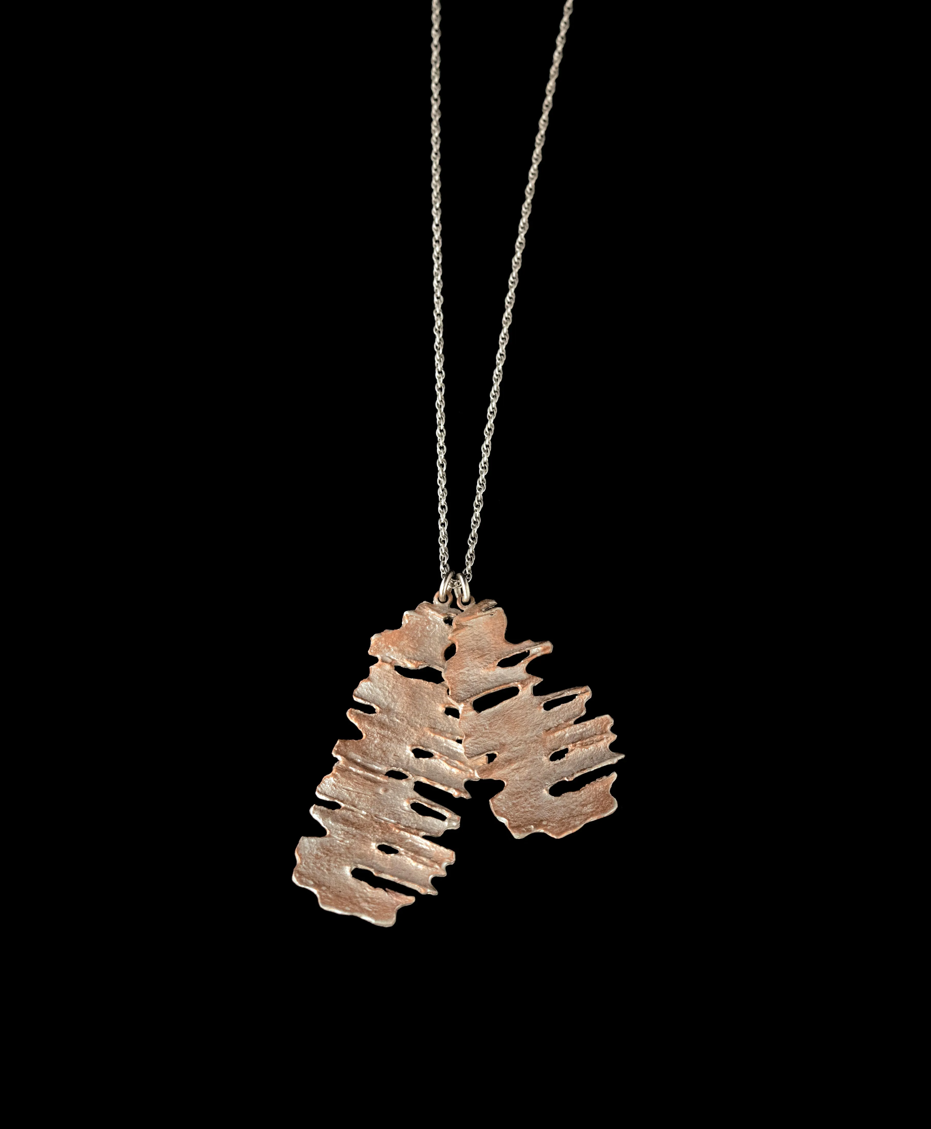 Fine Birch Silver Tag Pendant