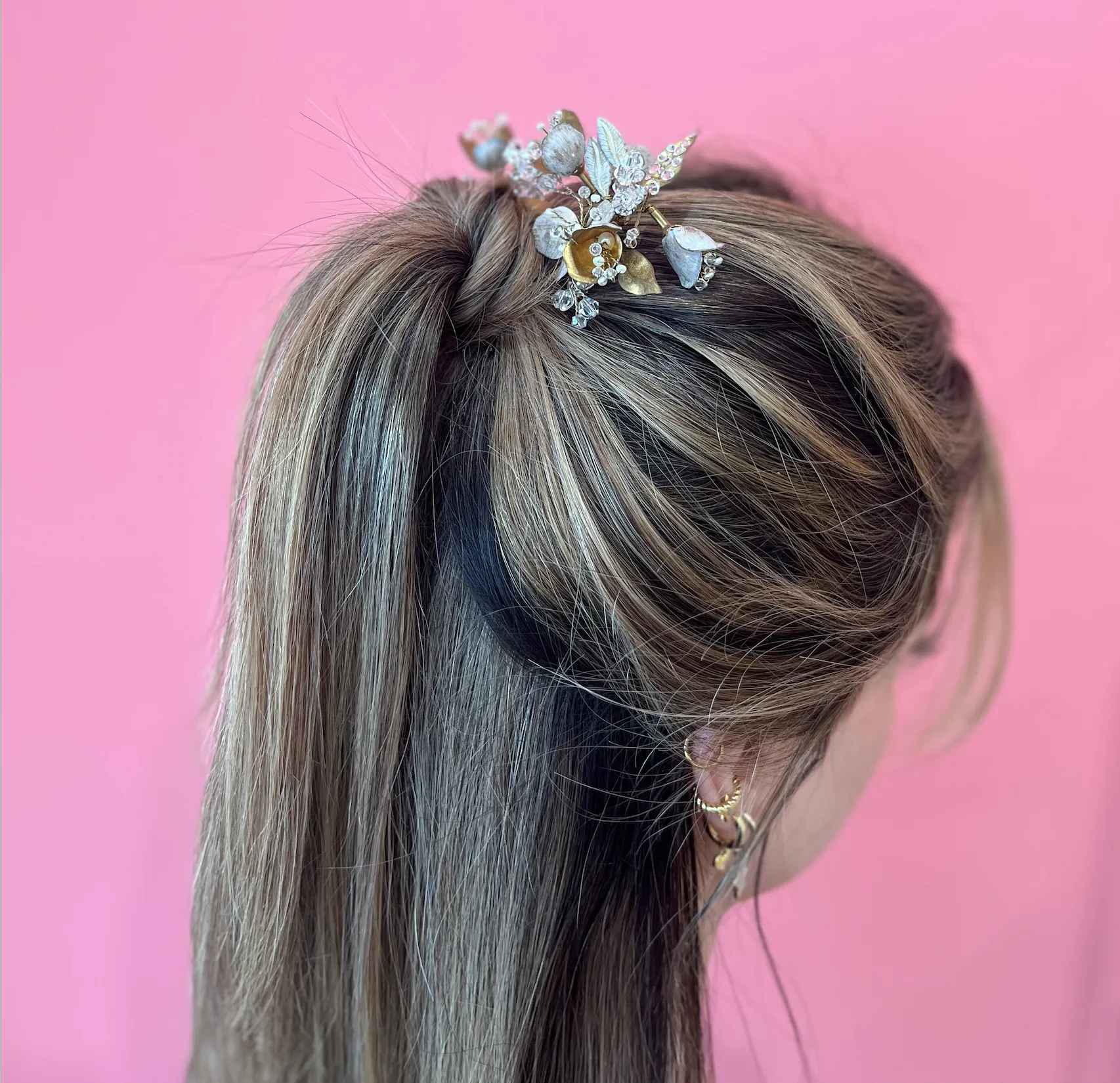 Floral Jewel Hair Pins  | Twigs and Honey