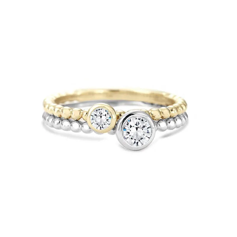 Forevermark Tribute™ Diamond Bead Stack Band