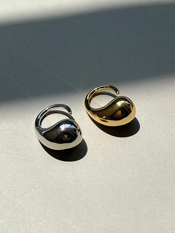 Geometric Solid Color Rings Accessories