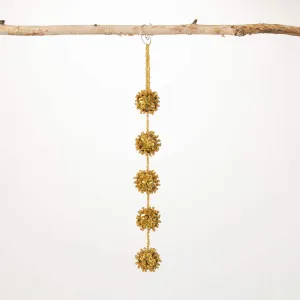 Gold Beaded Tassel Ornament