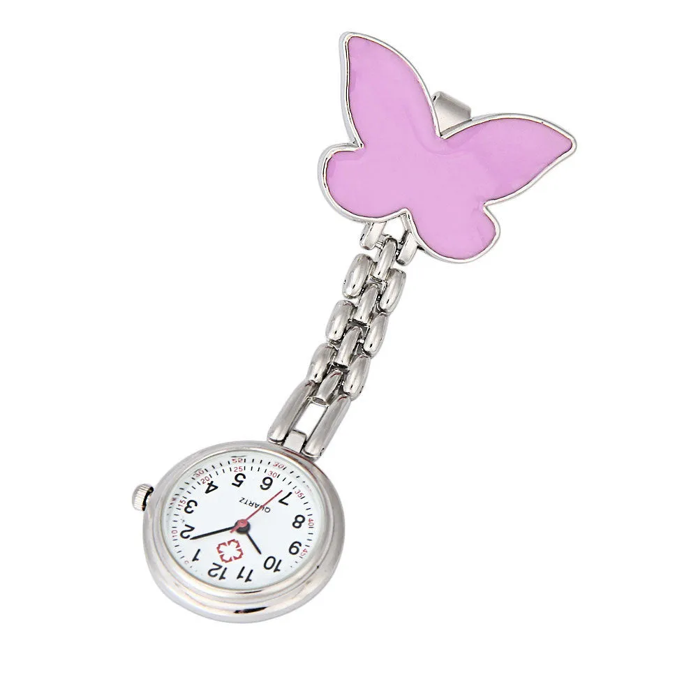 Hanging butterfly Pendant Pocket Watch