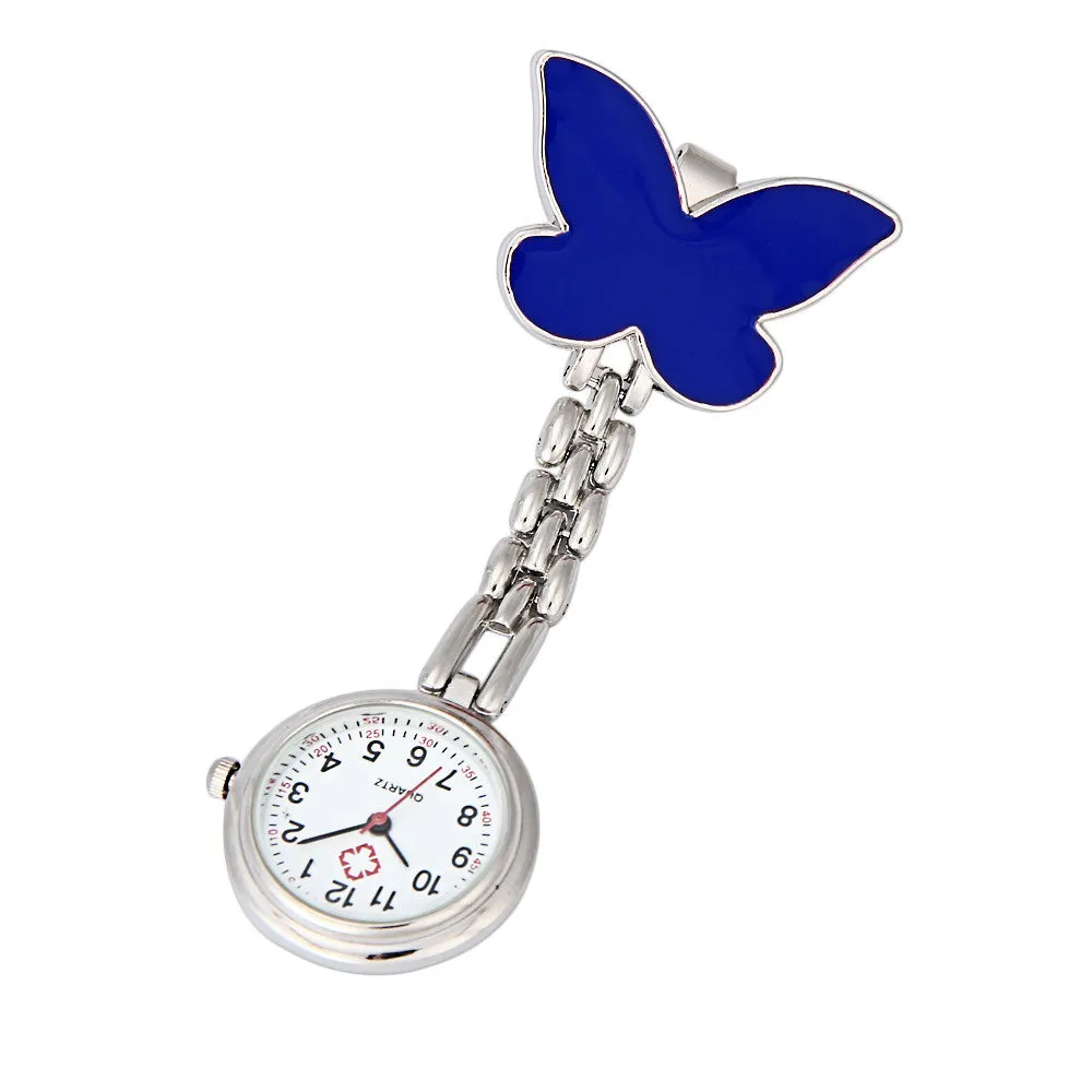 Hanging butterfly Pendant Pocket Watch