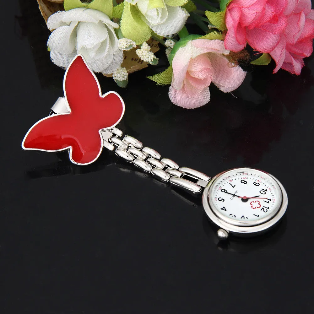 Hanging butterfly Pendant Pocket Watch