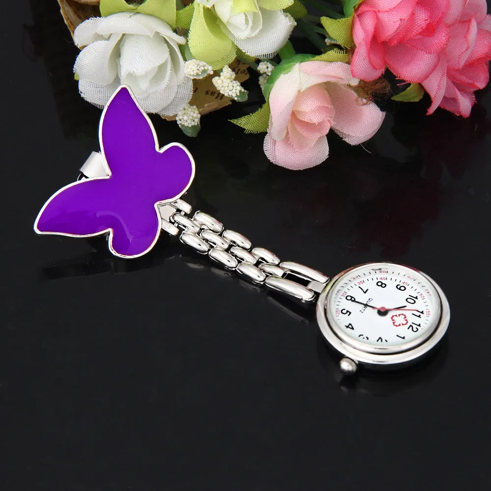 Hanging butterfly Pendant Pocket Watch