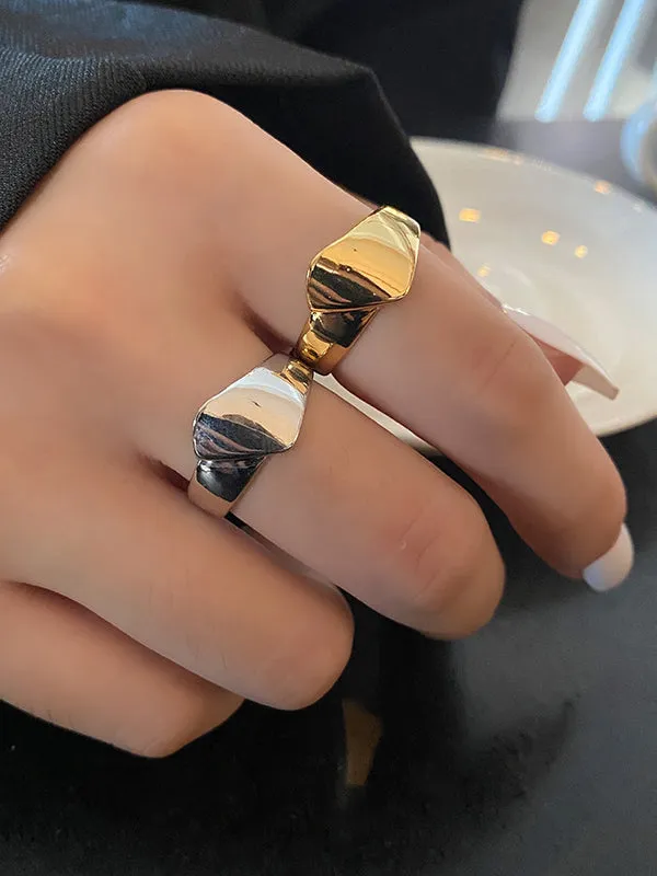 Irregularity Geometric Rings Accessories