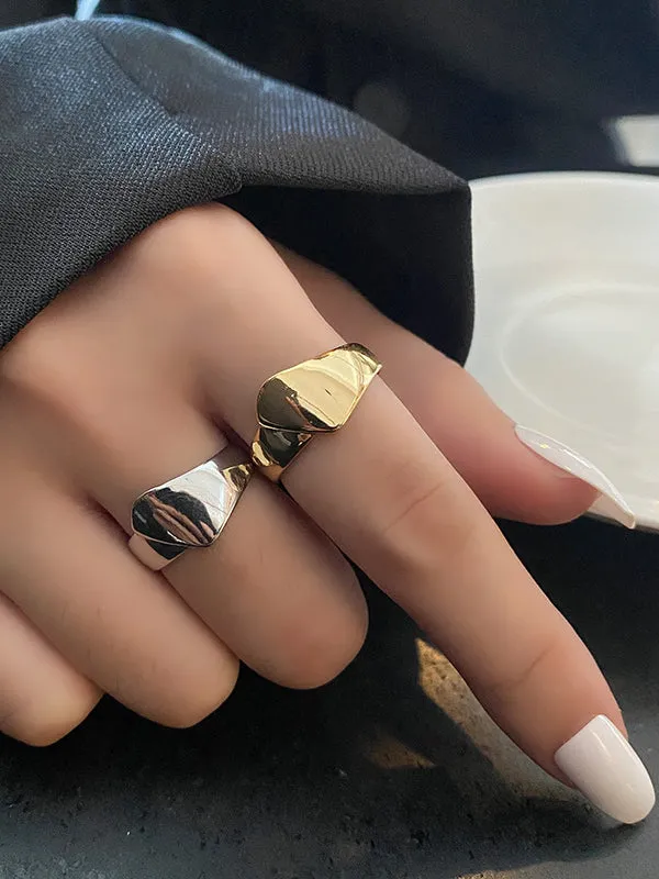 Irregularity Geometric Rings Accessories