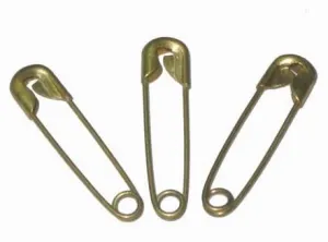 John Bead Safety Pins - Brass - 22mm (box)