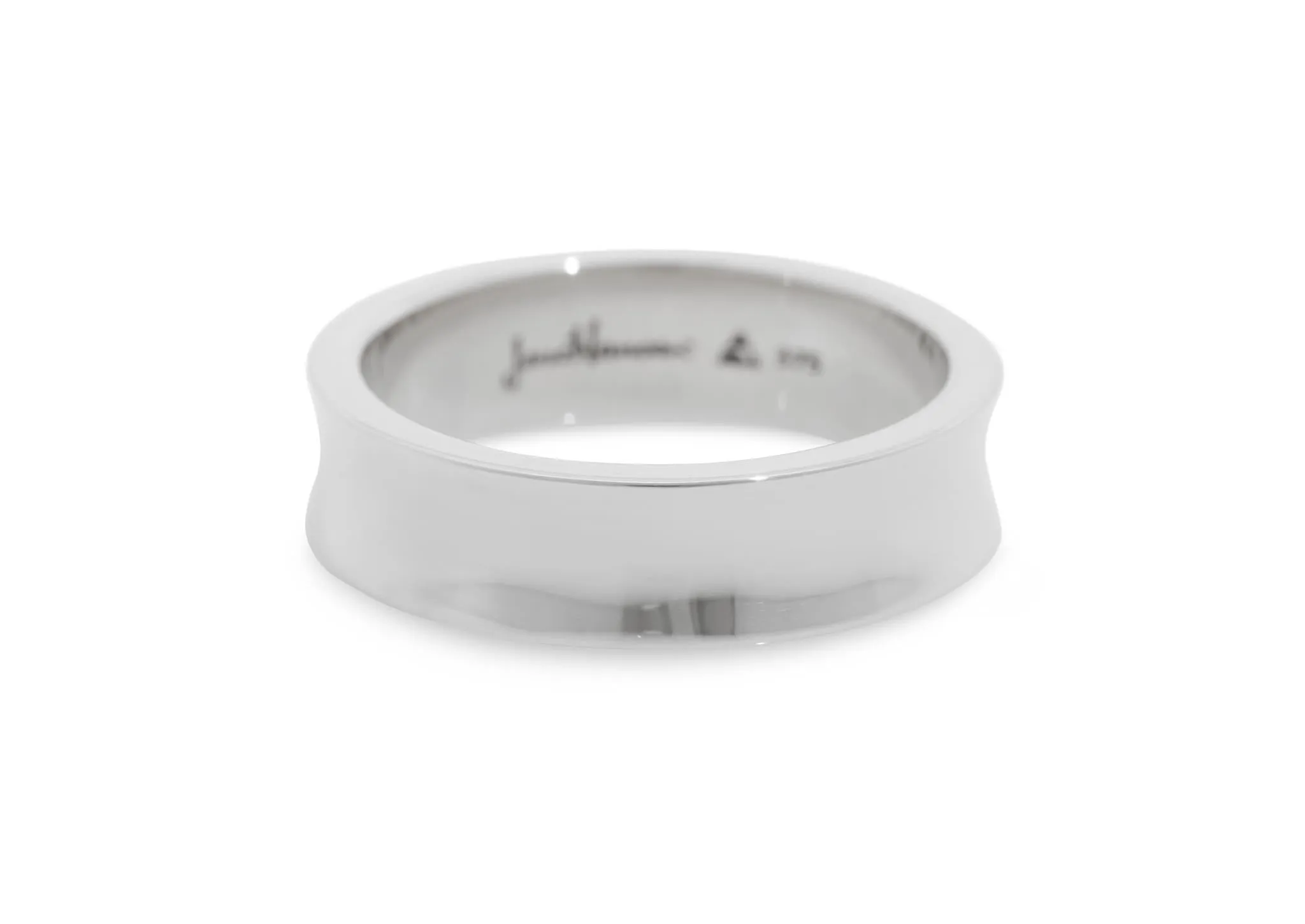 JW487/JW488 Concave Band, Sterling Silver